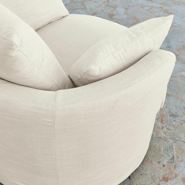 Produktbild Loberon Dreh-Sessel Jindabyne creme