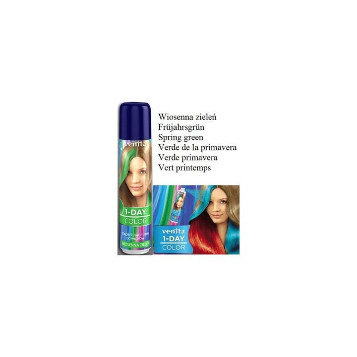 Produktbild Venta Venita - 1-Day Color Coloring Hair Spray Spring Green 50Ml
