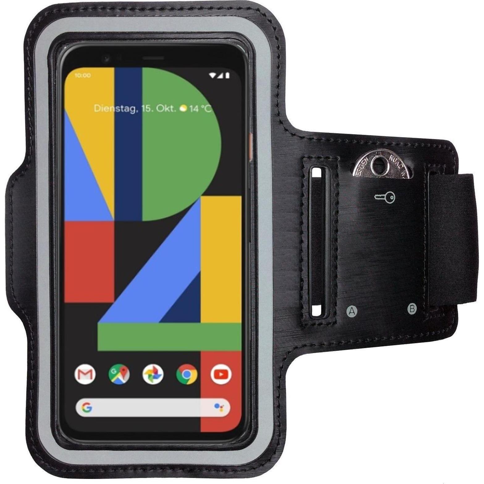 CoverKingz Sportarmband für Google Pixel 4, Smartphone Sportarmband, Schwarz