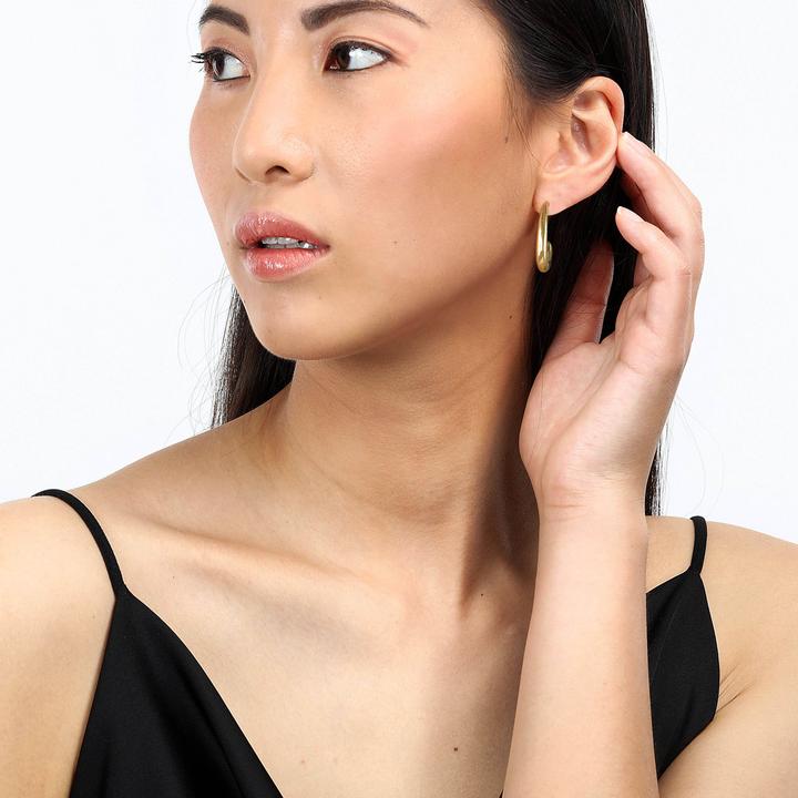 Image du produit Morellato Boucles d'oreilles de luxe plaquées or Créole SAVN05 (Acier inoxydable)