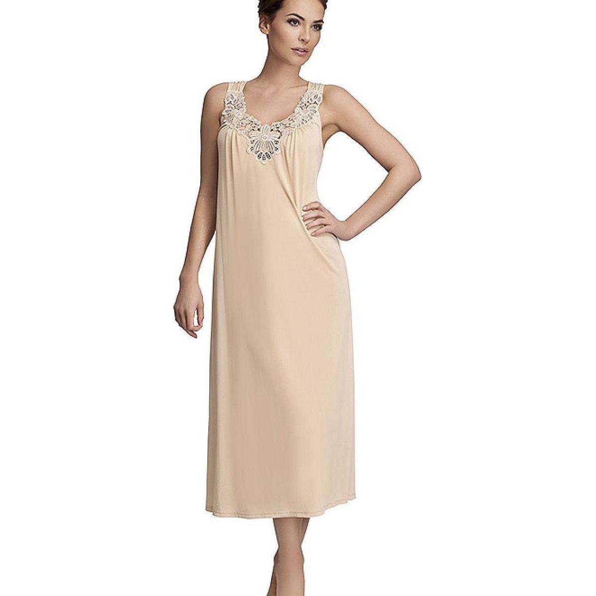 MEWA, Damen, Pyjama, Nachthemd, Beige, (44)
