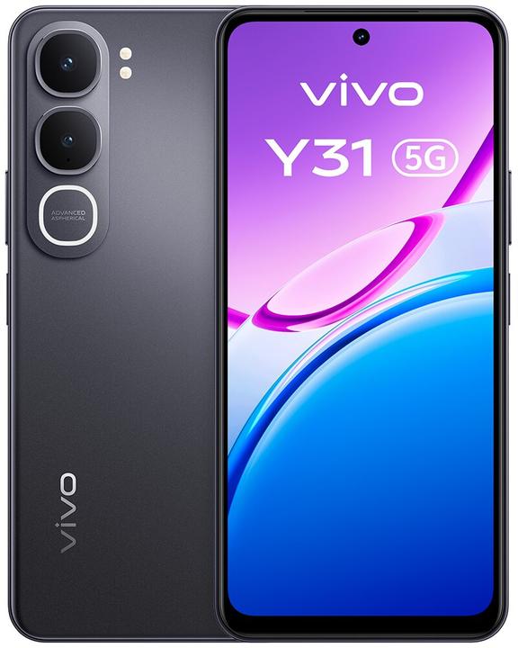 Actual product image Vivo Y31 5G/6GB/256GB/Glowing Black (256 GB, Black, 5G)