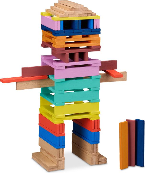 Produktbild Relaxdays 100x Holzbausteine