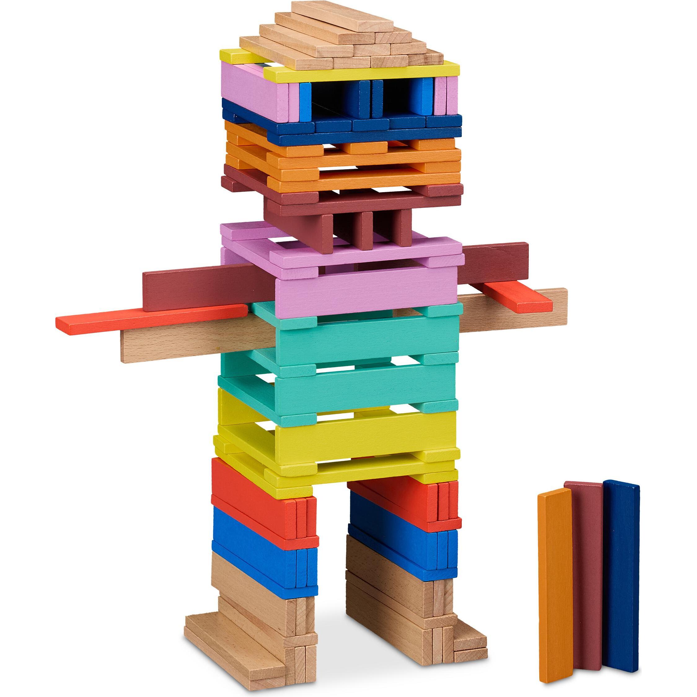 Relaxdays 100x Holzbausteine