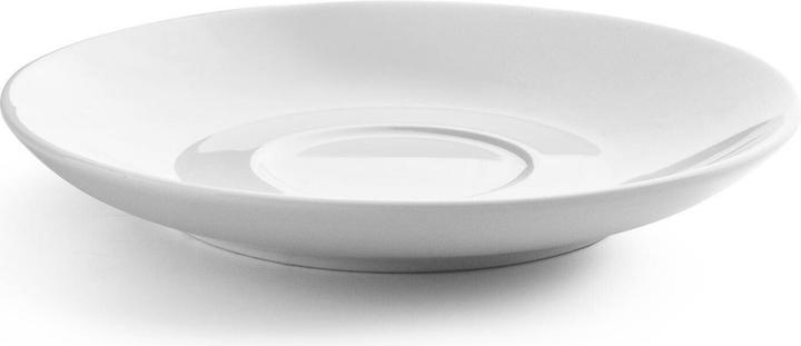 Ibili Set 4 Tassen mit unterteller Castilla weiss 9.8-16 x 7.5 cm Perfekt für den täglichen Gebrauch (310 ml, 4x)