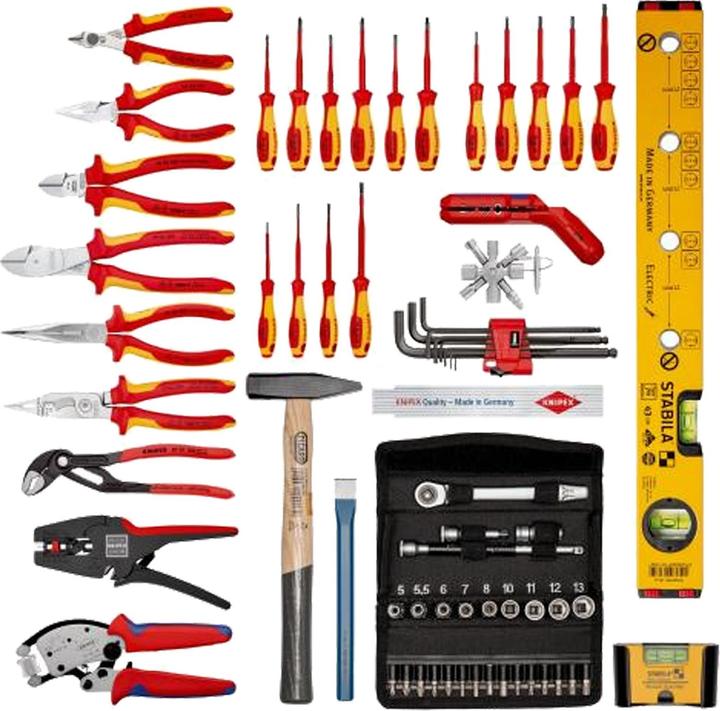 Actual product image Knipex Tool Case BIG Basic Move ElectricPlus (68 pieces)