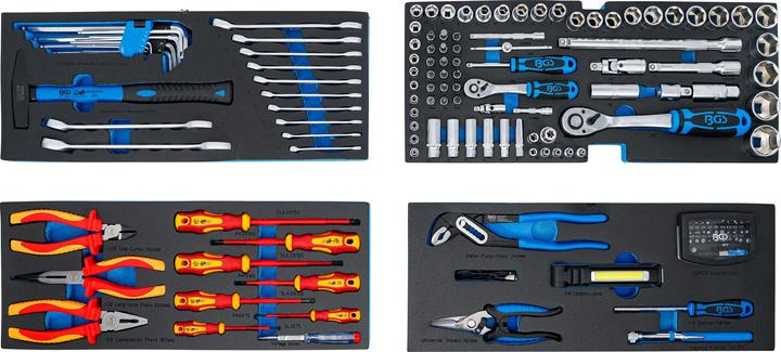 Produktbild BGS Elektriker-Metall-Werkzeugkoffer 3 Schubladen mit 147 Werkzeugen