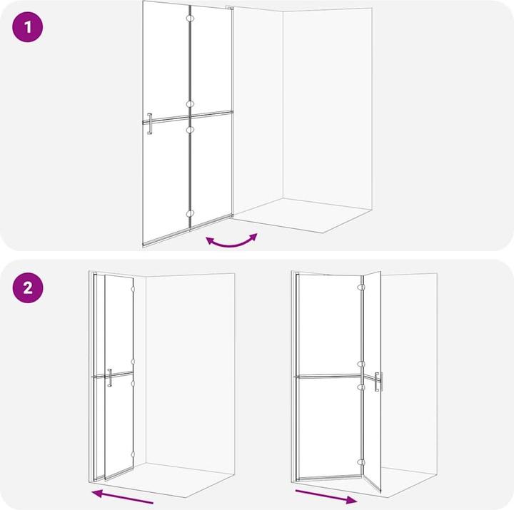 Produktbild vidaXL Duschwand (120 cm, 190 cm)