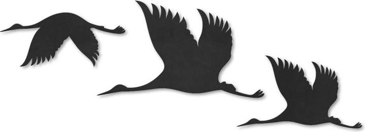Image du produit Trenddeko Grues Banc d'oiseaux 01 (30 x 16 cm, 38 x 22 cm, 50 x 29 cm)