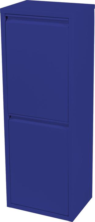 Produktbild En.Casa Mülltrennschrank Sollentuna Metall 2x14 L Nachtblau (28 l)