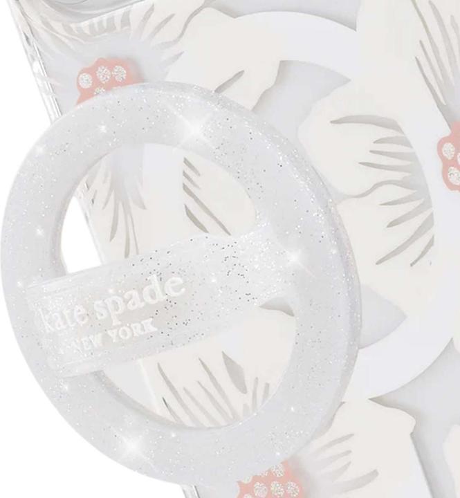 Image du produit Kate Spade Magnetischer Schlaufengriff – MagSafe Fingergriff (The Sparkle Silver)