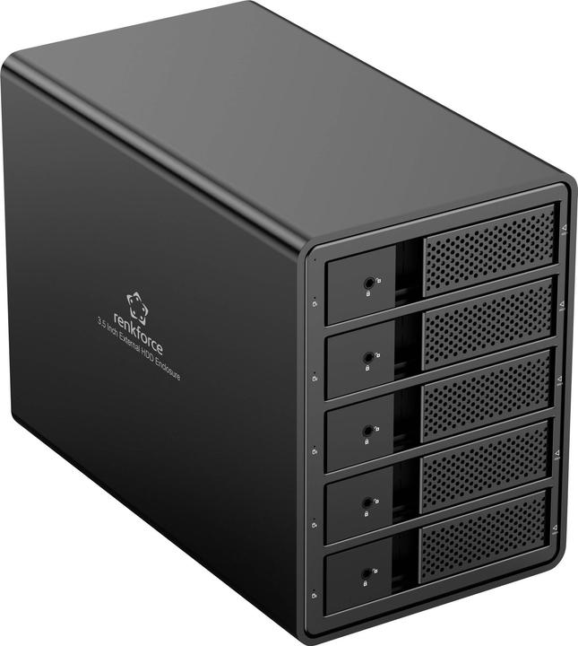 Produktbild Renkforce RF-6647600 8.9 cm (3.5 Zoll) Festplattengehäuse 5 Bay 3.5 Zoll USB-A (