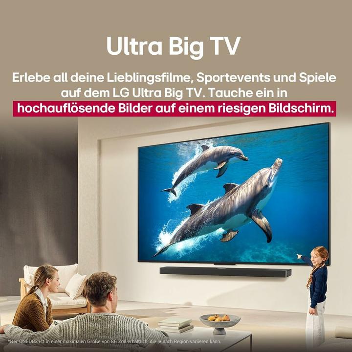 Produktbild LG 75QNED82A6B 4K QNED TV 217 cm (75) (75", QNED82, QNED, 4K, 2025)