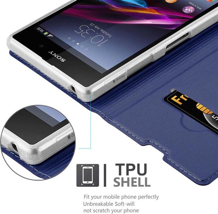 Actual product image Cadorabo Book Classy Style Cover (Sony Xperia Z1)