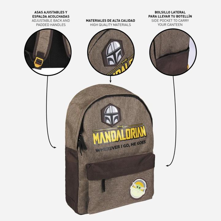 Image du produit The Mandalorian sac à dos décontracté, vert fonc