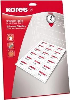 Image du produit Kores Étiquettes dos de classeur, 190 x 61 mm, blanches larges, courtes
