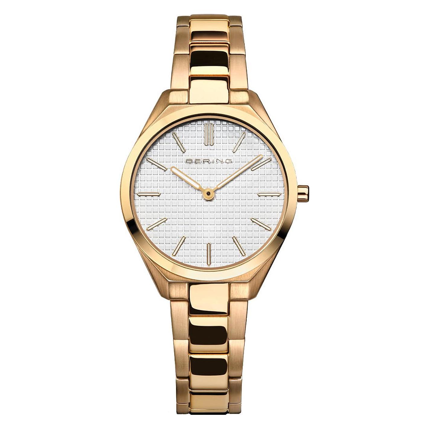 Bering, Armbanduhr, Ultra Slim, Gold, (Analoguhr, 31 mm)
