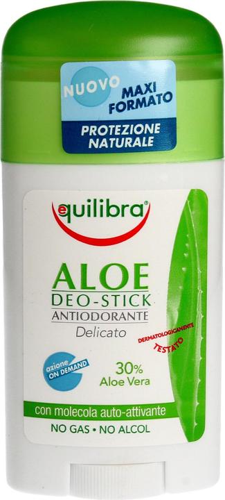 Actual product image Equilibra Aloe Protezione Naturale Gentle Deo Stick Aleos Deodorant In Aloe Vera Stick 50Ml (Stick, 50 ml)