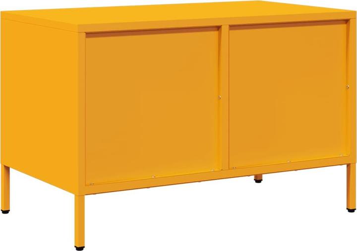 Produktbild VidaXL TV Schrank Fernsehtisch Fernsehschrank Lowboard TV Möbel Senfgelb Stahl