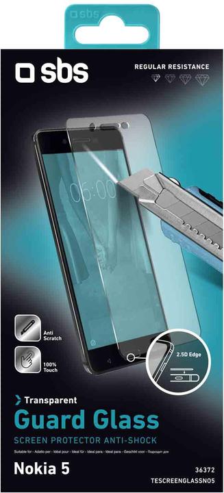 Actual product image SBS Glass screen protector for Nokia 5 (Nokia 5)