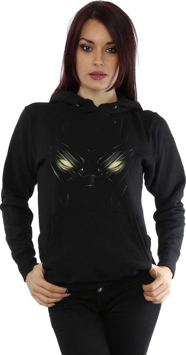 Actual product image Womens/Ladies Black Panther Eyes Hoodie (XXL)
