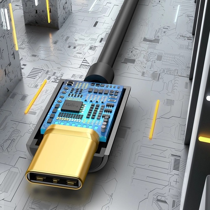 Actual product image Baseus L54 (USB Type C, 3.5mm jack)