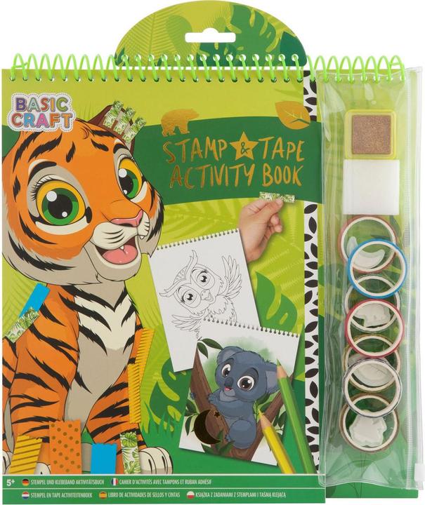 Actual product image Grafix Stamp and tape activity book - Tiger
