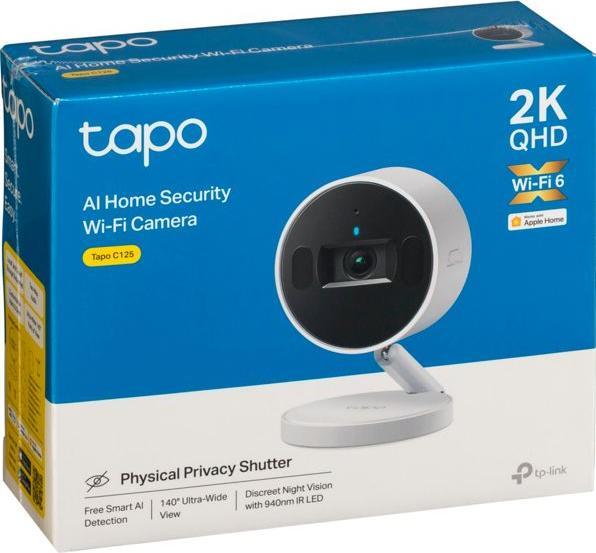 Produktbild TP-Link Tapo C125 AI 4MP QHD WLAN-Kamera MicroSD (2560 x 1440 Pixels)