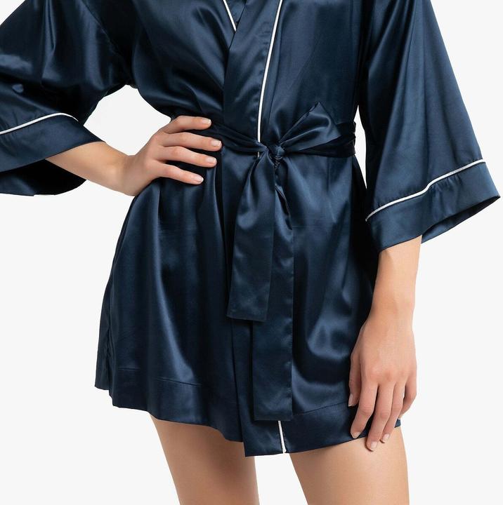 Actual product image La Redoute Collections Satin kimono with 3/4 sleeves (48, 50)