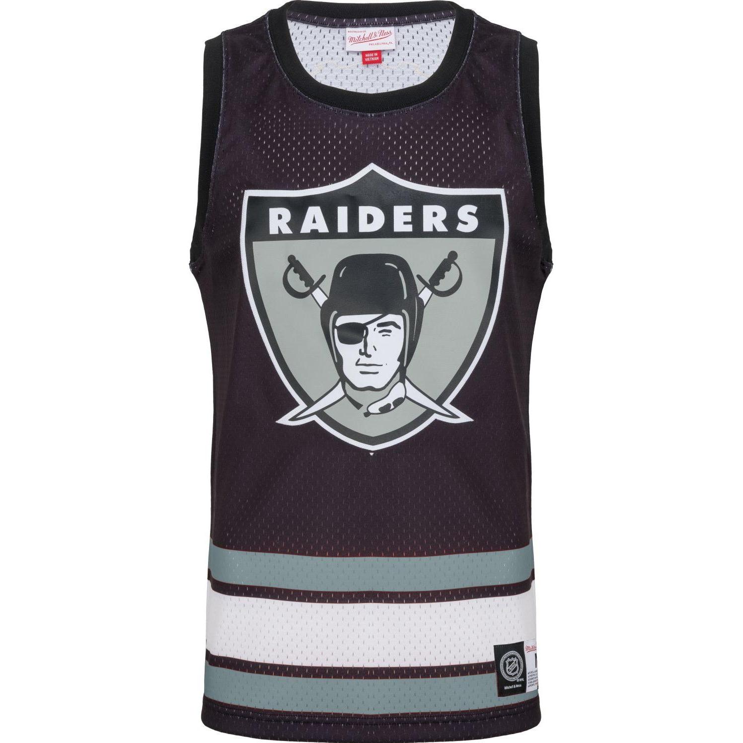 Mitchell & Ness, Herren, Sportshirt, Jersey Tank Top - NFL Oakland Raiders - XL (XL), Schwarz, XL