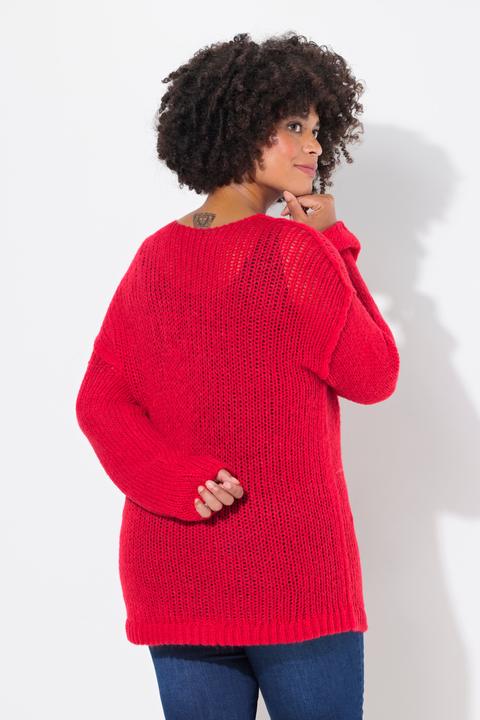 Produktbild Angel of Style Pullover, oversized, Ballonärmel, V-Ausschnitt. (50)