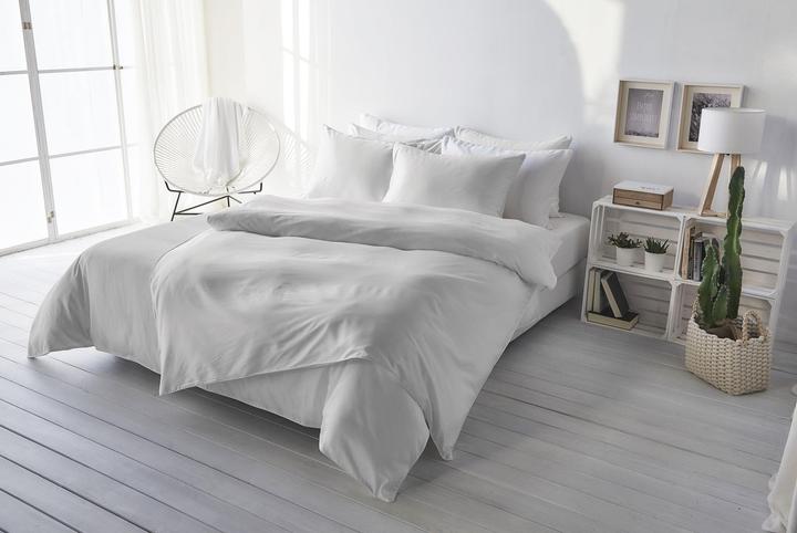 Image du produit Living Home Satin uni (Set de linge de lit, 200 x 210 cm, 65 x 65 cm)