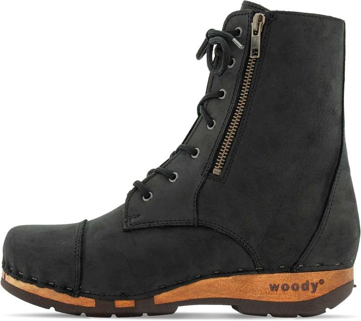 Actual product image Woody Flexible Willow Wood Sole Ankle Boots (36)