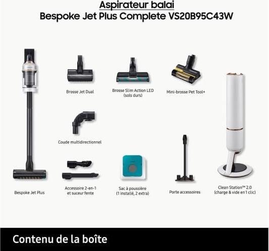 Image du produit Samsung VS20B95C43W/WD Bespoke Jet Plus