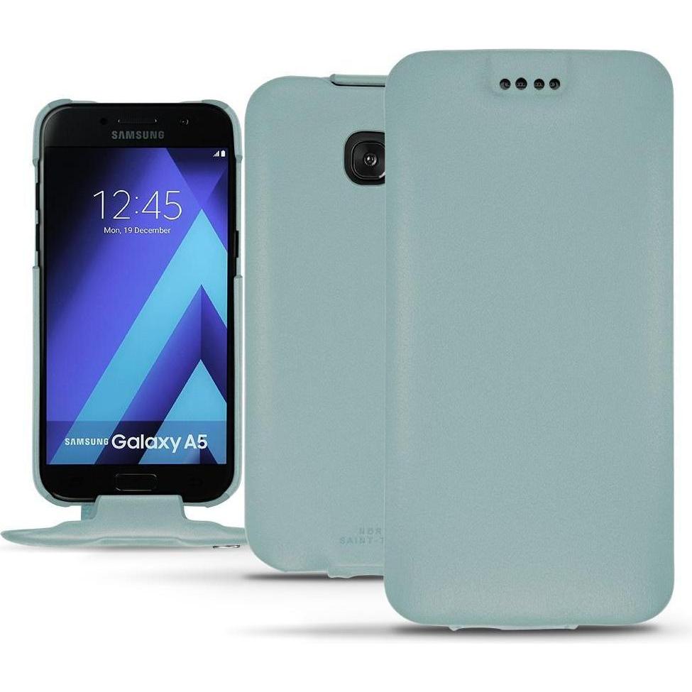 Thumbnail - Noreve Lederschutzhülle vertikal (Samsung Galaxy A5 (2017)), Smartphone Hülle, Blau