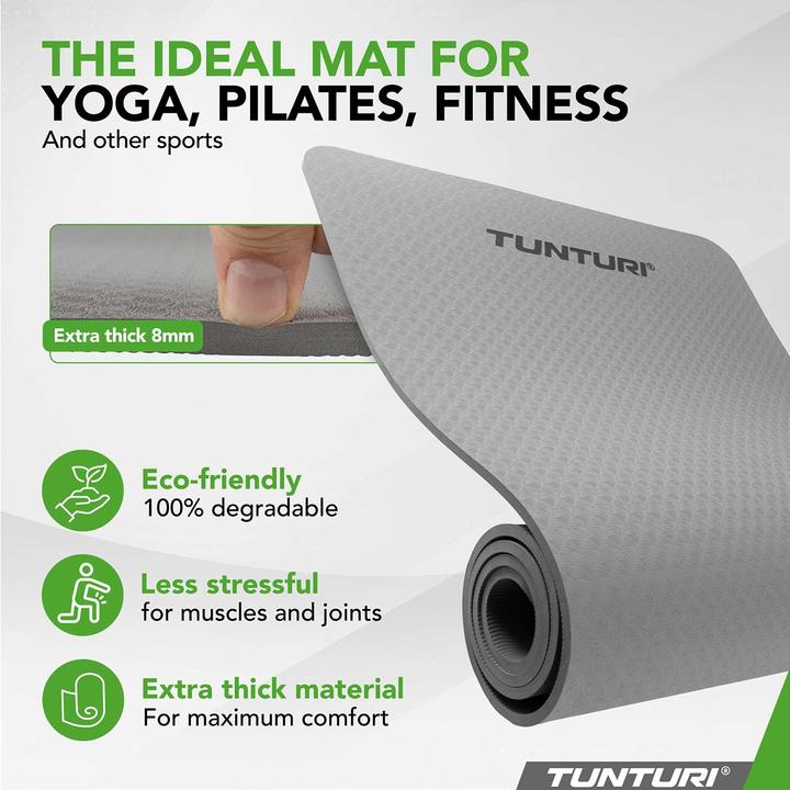 Image du produit Tunturi TPE Yogamatte Rutschfest 8 mm (8 mm)