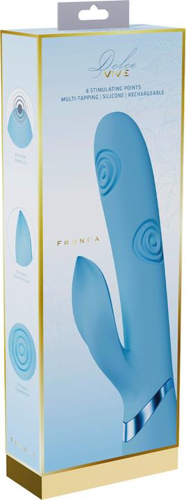Produktbild Vive Fronda - G-Spot Vibrating and Tapping Leaf Clitoral Stimulator - Blue