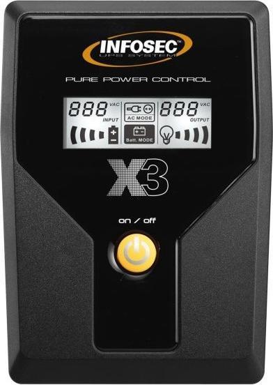 Actual product image Infosec X3 500 (500 VA, 240 W, Line-interactive UPS)