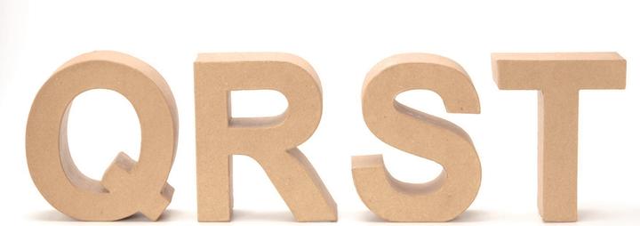 Actual product image Glorex Cardboard letter Q 17,5X5,5cm