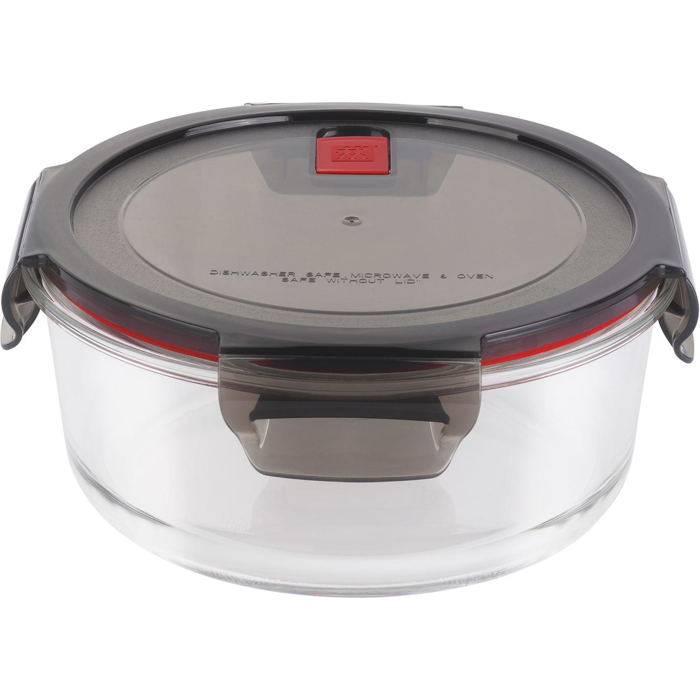 Zwilling Gusto Glasbehälter rund, 1300 ml, Vorratsbehälter, Mehrfarbig