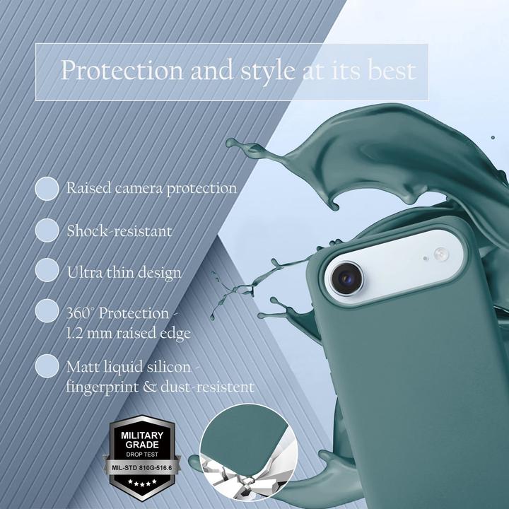 Actual product image Cadorabo Case for iPhone 17 AIR TPU Liquid Silicone Cover (Apple iPhone 17 Pro)