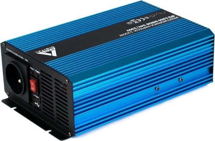 Produktbild AZO Digital 24 VDC / 230 VAC Spannungswandler SINUS IPS-1200S 1200W
