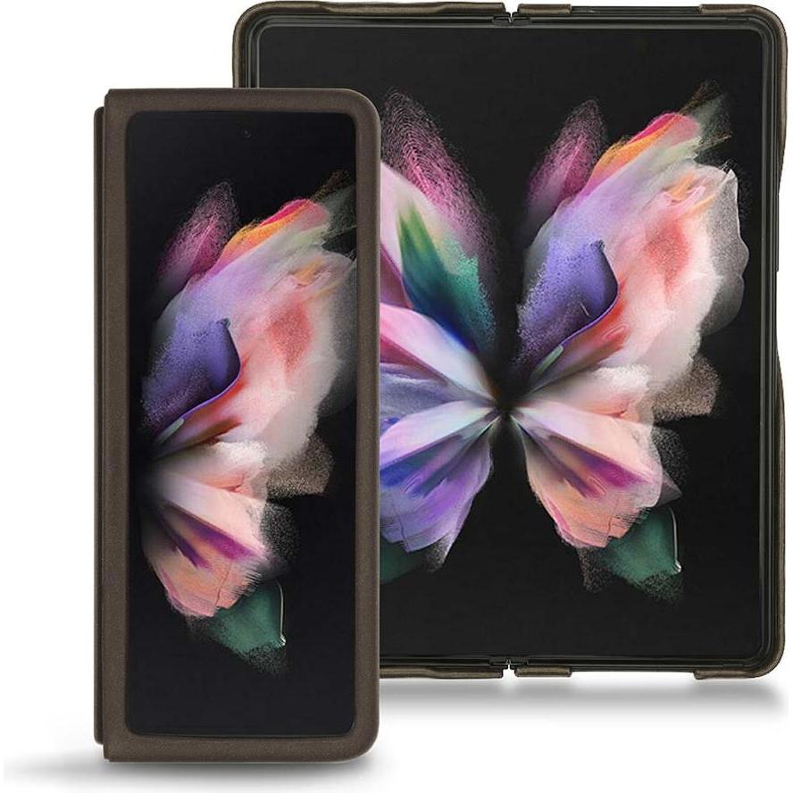 Thumbnail - Noreve Lederschutzhülle (Samsung Galaxy Z Fold3), Smartphone Hülle, Grau