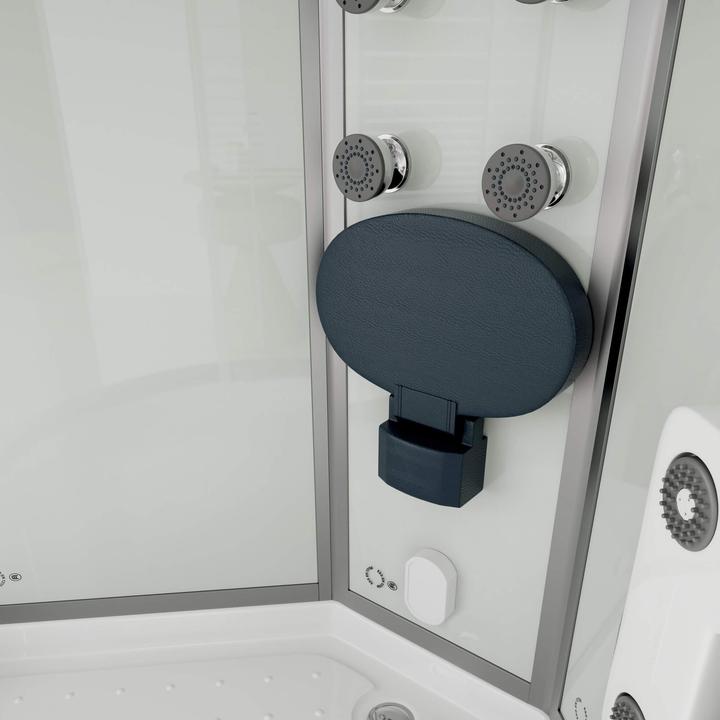 Produktbild Home Deluxe Dampfdusche mit Wasserfall Dampfsauna MANTA, 90x90x220cm