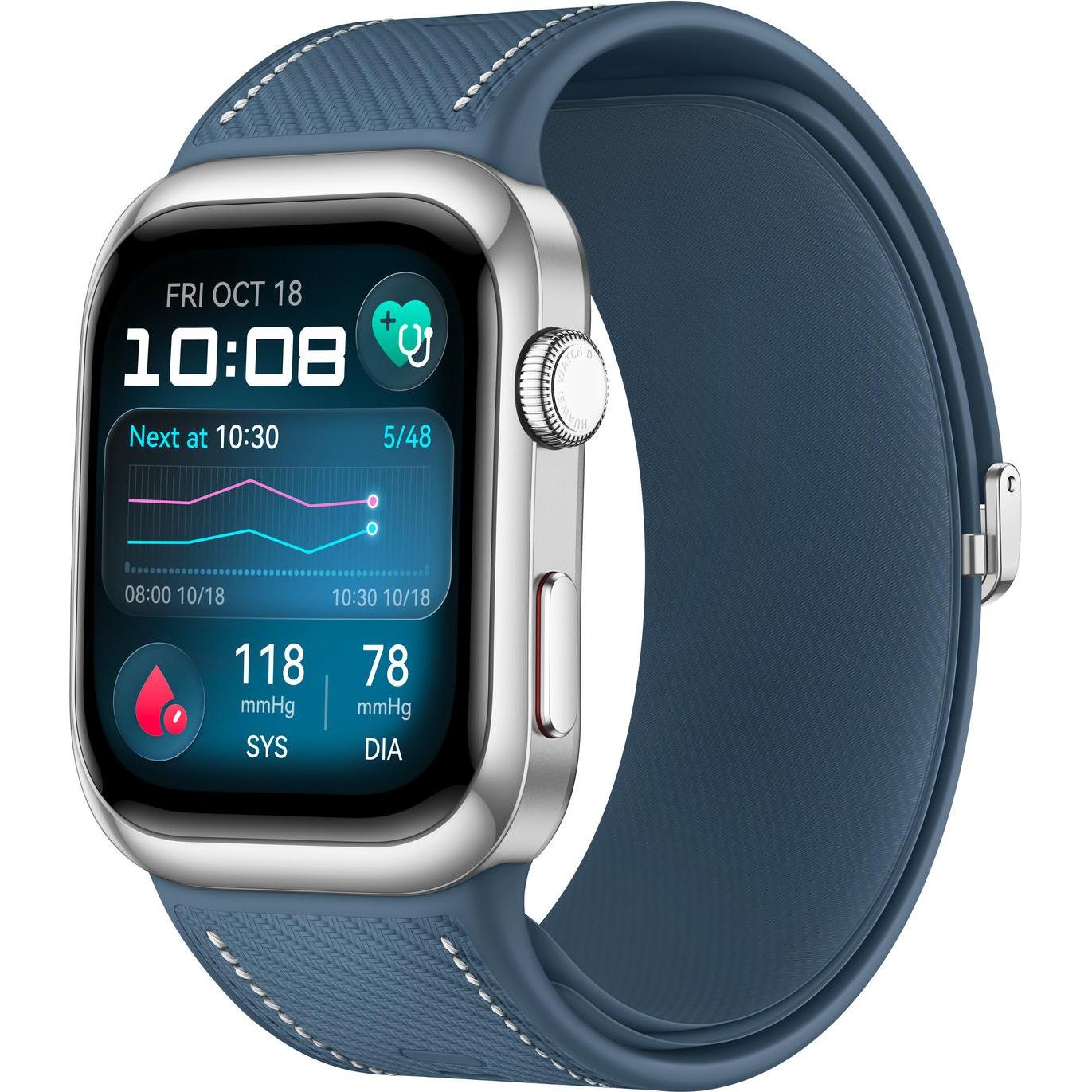 Huawei Watch D2 Silber (Blauwe Armband) (38 mm), Smartwatch