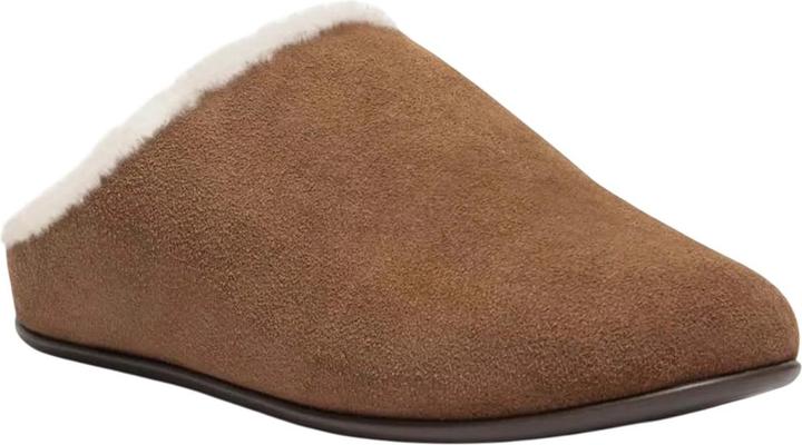 Actual product image Fitflop Womens/Ladies Chrissie Suede Shearling Slippers (37)
