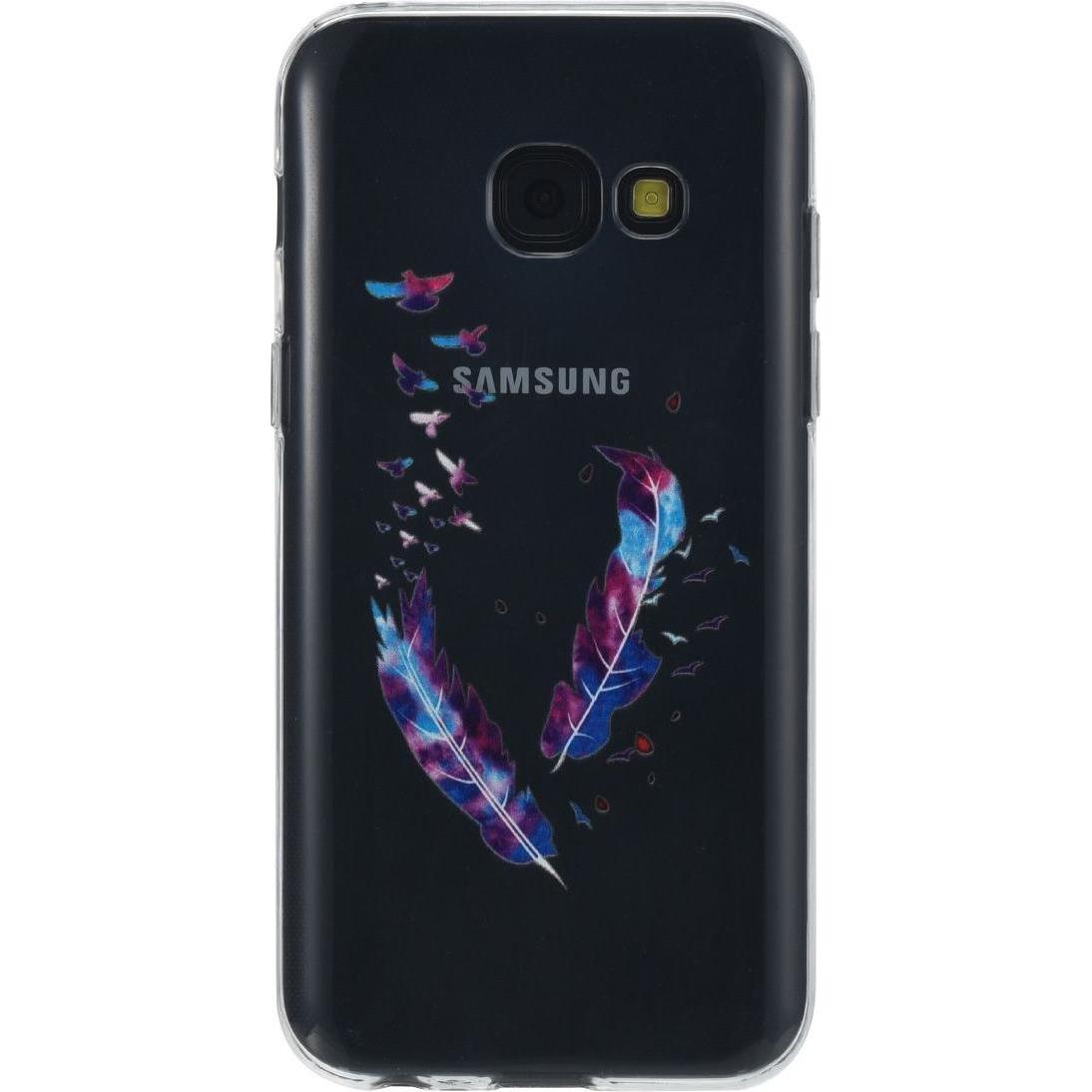 Thumbnail - König Design Henna Cover für Samsung Galaxy J5 2017 Case Schutz Hülle Silikon Federn Bunt Neu (Samsung Galaxy J5 (2017))...