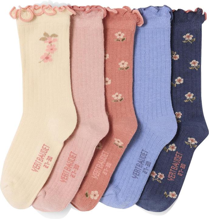 Produktbild Vertbaudet 5er-Pack Socken BLÜMCHEN, Kinder (5er Pack, 31, 34)