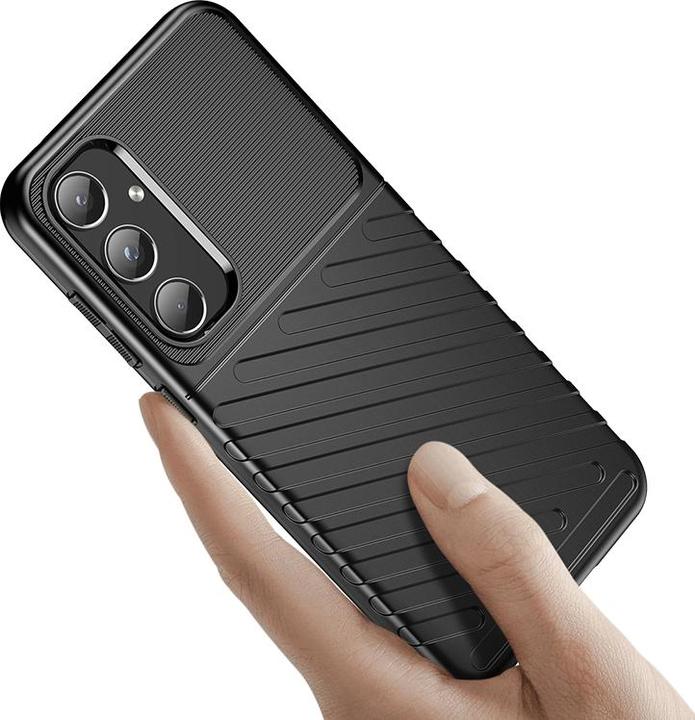 Productafbeelding Hurtel Thunder Case gepantserde hoes voor Samsung Galaxy A55 - zwart (Samsung Galaxy A55)