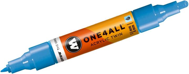 Actual product image Molotow Marqueur pour Maquettes - One4All Twin - Acrylique Bleu Intense Moyen - 1,5/4mm - -161 - 15 cm (1x)